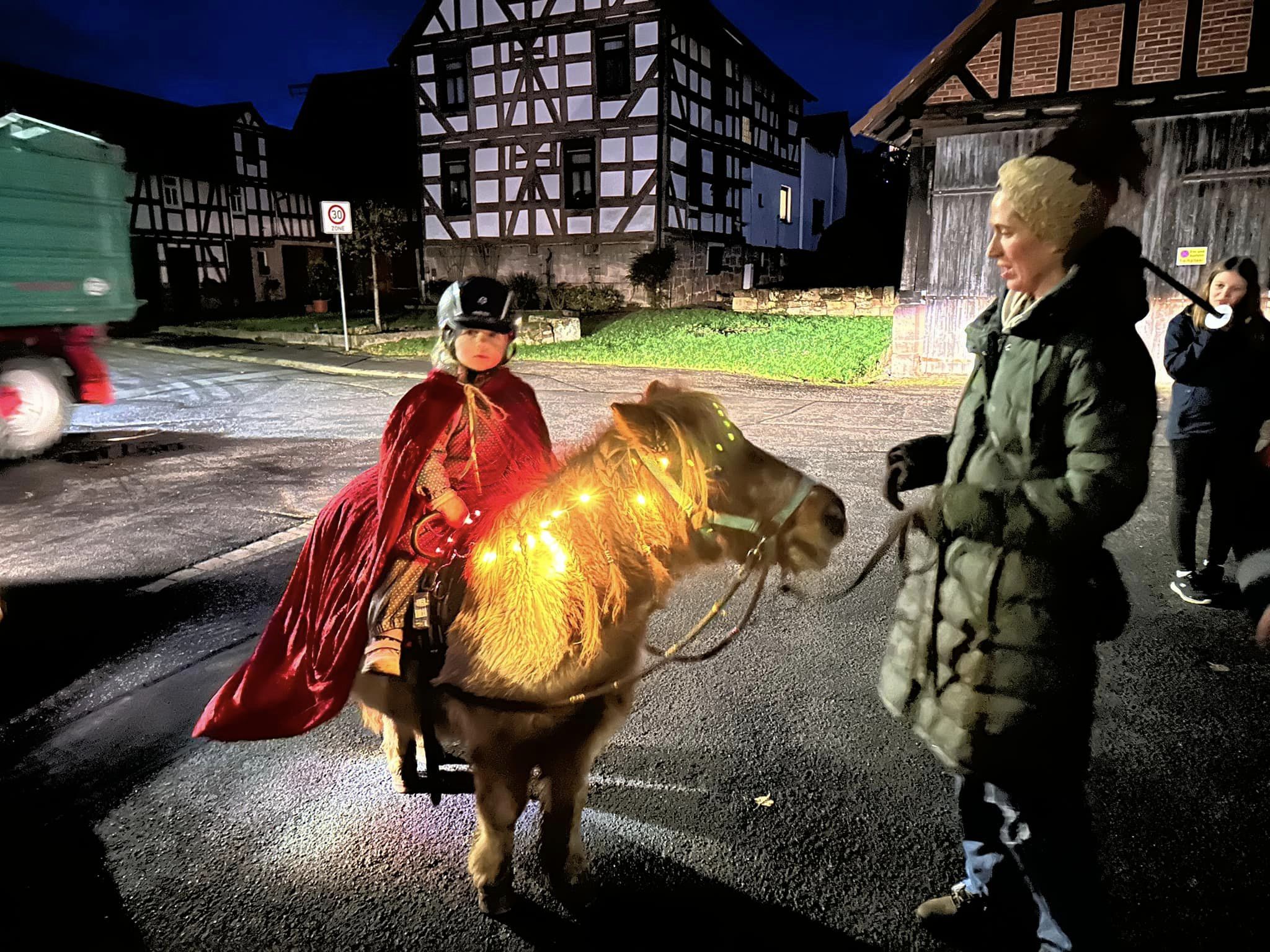 Sankt Martins Umzug mit dem Kindergarten